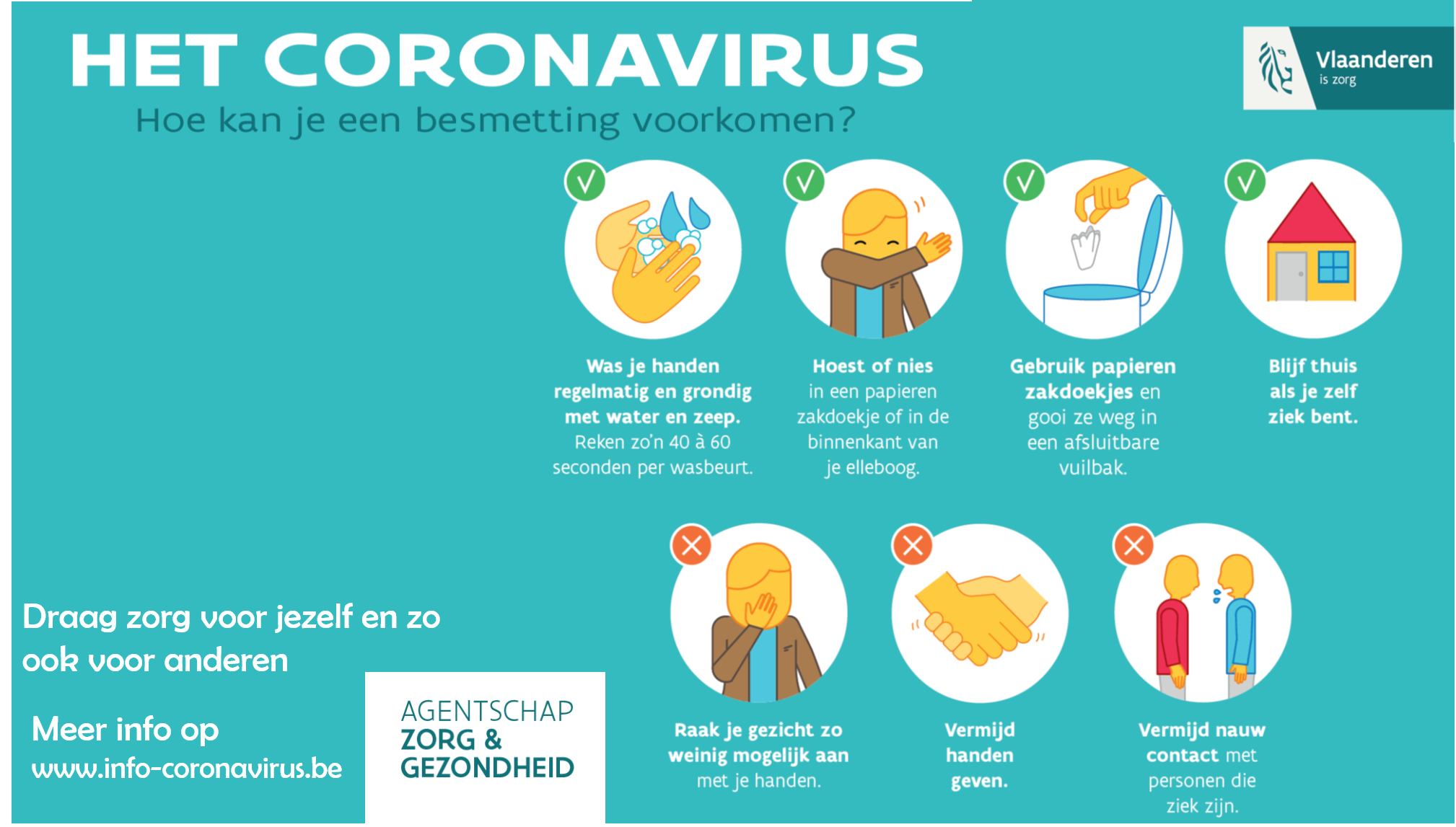 Coronavirus voorzorgsmaatregelen 0